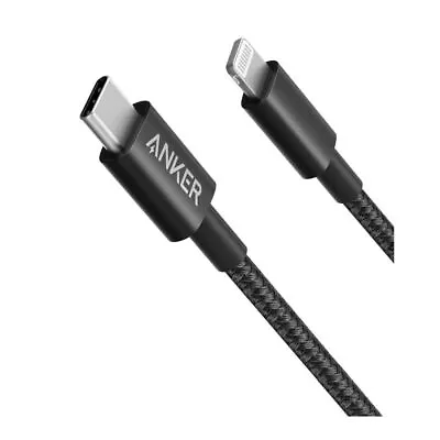 $25.19 • Buy Anker New Nylon USB-C To Lightning Cable 1.8m - Black