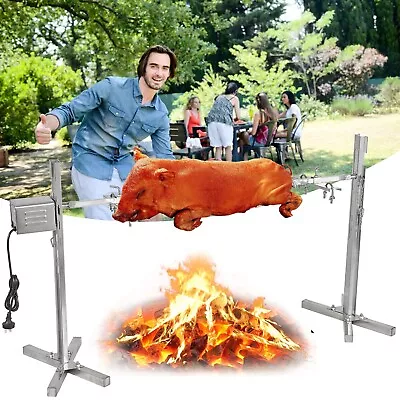 Spit Roaster Rotisserie Pig Lamb Roast BBQ Portable Picnic Outdoor Cooker Grill2 • $129.99