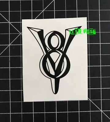 V8 EMBLEM BADGE DECAL STICKER VINYL Flathead Hot Rod Muscle Car Classic Car  • $4.99