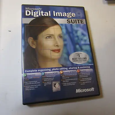 2003 Microsoft Digital Image Suite 9  2-Disc Photo Editing Software  DISCS ONLY • $46.39