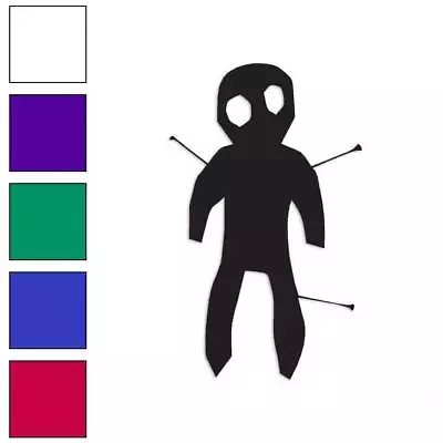 Voodoo Doll Pincushion Vinyl Decal Sticker Multiple Colors & Sizes #721 • $4.95