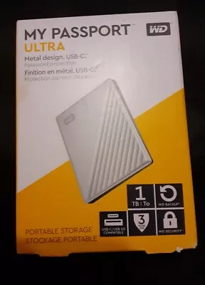 WD My Passport 1TB Portable Hard Drive - Metal Design (WDBC3C0010BSL-WESN) • £0.99