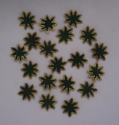 Vintage Starfish Gold & Green Shank Buttons 43mm Lot Of 5 A214 • $3.99