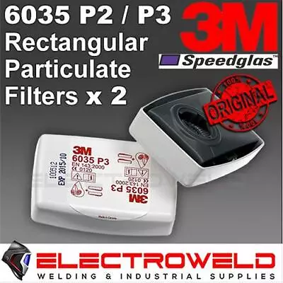 2x 3M 6035 P2 P3 Filter Cartridge Paint Asbestos Mould Lead Chemicals Respirator • $29.95
