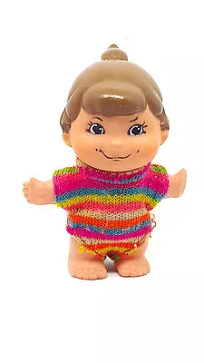 Small Shots Mattel Vintage 1970 Small Doll Rare Unique Tiny Girl Colorful Dress • $24