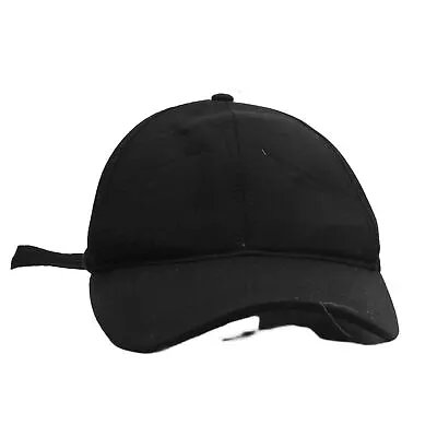 Zara Women's Hat M Black 100% Cotton Baseball Cap • £20.50