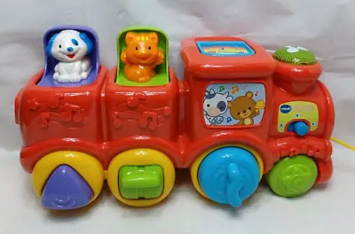 VTech Roll & Surprise Animal Train Music & Lights Pop-Up Activity Preschool Toy • $9.73
