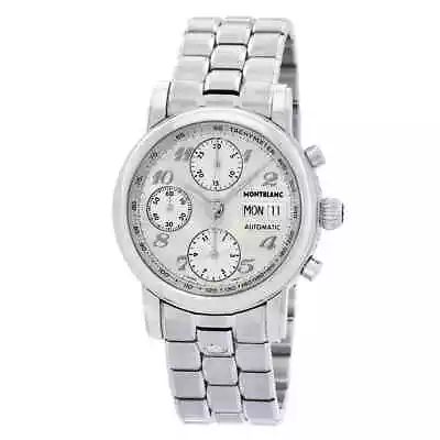 Montblanc Star Classic Silver Dial Automatic Chronograph Men's Watch 5222 • $3495.72