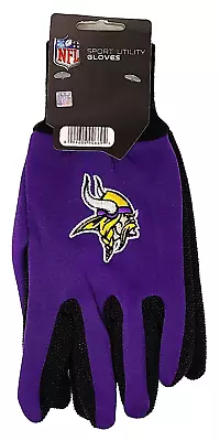 Minnesota Vikings Sport Utility Gloves Embroidered Logo Two Tone W/ Rubber Palm • $9.99