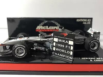 1999 Pitboard 1:43 (Slate F1) / Mika Hakkinen (McLaren) / World Champion • $3.09