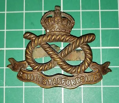 South Staffordshire Regiment Officers Service Dress Cap Badge • £22