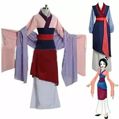 Hua Mulan Dress Princess Dress Movie Cosplay Costume Custom Made Halloween • $26.59