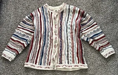 Vintage Purely Australian Clothing SHRUNKEN Coogi Wool Sweater Cardigan • $50