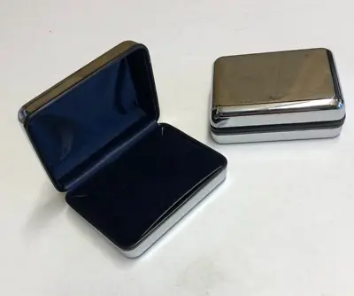 Luxury METALLIC PENDANT NECKLACE Gift Box Quality Silver Steel METAL Pendant Box • £4.99