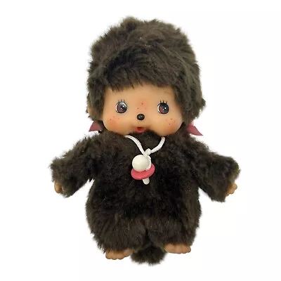 Monchhichi Bebichhichi 5” Plush Stuffed Animal Pink Ribbon Pacifier Monkey • $19.99