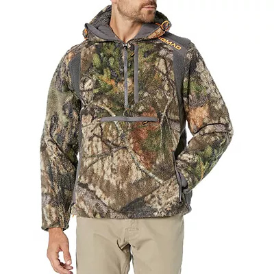 New Nomad Men's Cottonwood 1/2 Zip Hunting Jacket Mossy Oak Break Up Country • $180