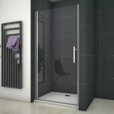 Frameless Pivot Shower Door Enclosure 700/760/800/900/1000mm Glass Screen • £107.86