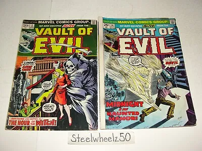 Vault Of Evil #2 & 14 Comic Lot Marvel 1973 Steve Ditko Gil Kane Bronze Horror • $17.99