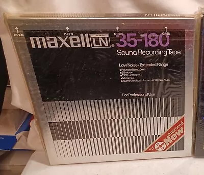 Maxell UD XL 35-180 10.5  X 1/4  Metal Reel To Reel Tape SEALED NEW UNUSED • $94.99