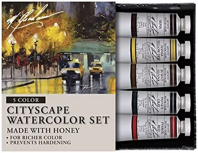 Graham Tube Watercolor Paint Cityscape 5color Set 1/2ounce • $77.88