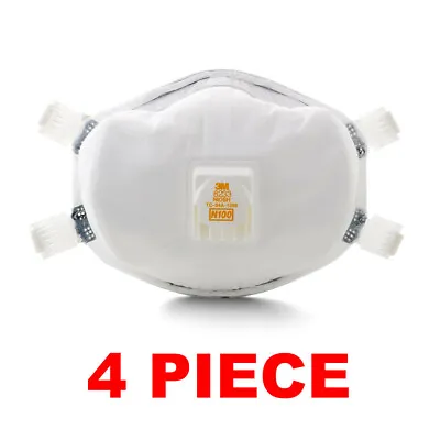 3M 8233 100 Sealed Respirator (4 Piece) • $43.95