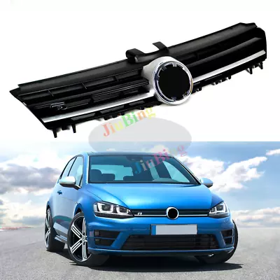 Front Grille R-Line Style Chrome Radiator Hood Grill For VW Golf MK7 2014-2017 • $219.99