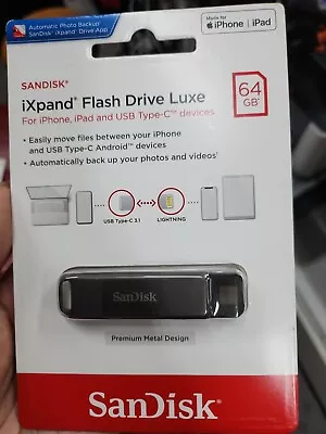 SanDisk IXpand 64GB Flash Drive Luxe • $65