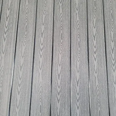 £11 • Buy Grey Tongue & Groove Wood Grain Composite Gate & Fence Boards Panels -BULK DEAL
