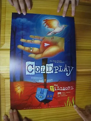 Coldplay Poster Fillmore Bird In Hand May 4 2005 Cold Play • $254.21