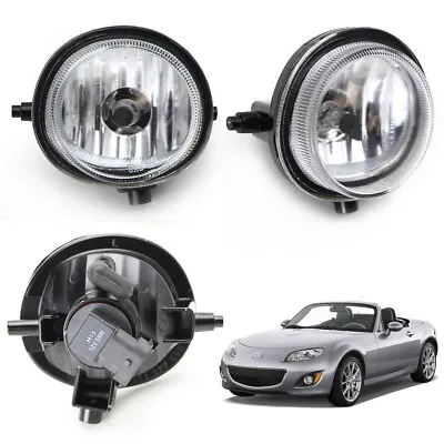 Fog Lights Foglamps W/ Halogen Bulbs For Mazda 2 3 5 6 MPV MX-5 Miata CX-7 CX-9 • $43.19