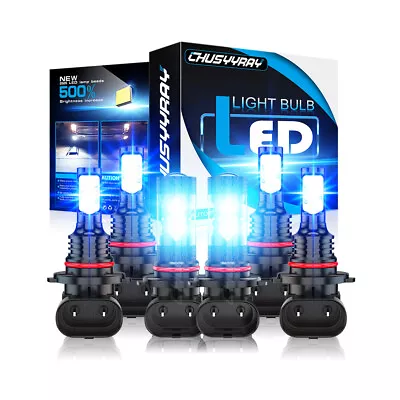 For Chevy Silverado 1500 2500 HD 2003-2005 2006 LED Headlights+Fog Blue Bulbs • $34.99