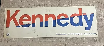 Vintage Robert F Kennedy Bobby 1968 US Presidential Race Bumper Sticker • $9.99
