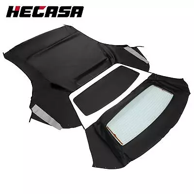 For Ford Mustang 1994-04 Convertible Soft Top W/Heated Glass Window Black • $227