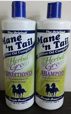 Mane'n Tail Herbal Gro Conditioner And Shampoo 27.05 Oz • $19.70