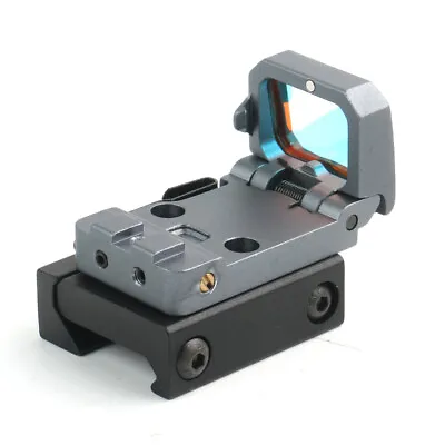 Tactical Mini Folding Flip Up Red Dot Reflex Sight Holographic RMR Scope Mount • $42.98