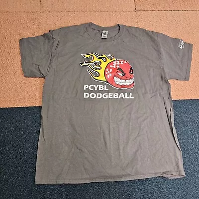 PCYBL Dogdeball McShanes Public House Pub Mens Graphic Print T-Shirt XL Gray P8a • $14.99