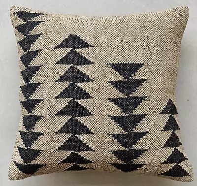 Pillow Case Jute Rug Kilim Handmade Indian Vintage Throw Cushion Cover 18x18  • $22.79