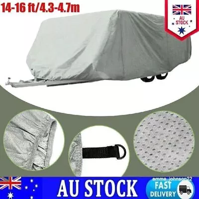 Explore Camper Trailer Cover 14-16ft 4.3m-4.7m Jayco Swan Free Chocks Caravan RV • $89.77