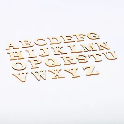  36 PCS Wood Number Wooden Letters Decor Alphabet Blocks Child Blank Decorate • £8.38