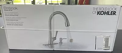 KOHLER Elmbrook Single-Handle Pull-Down Sprayer Kitchen Faucet R22968-SD-VS NEW! • $115