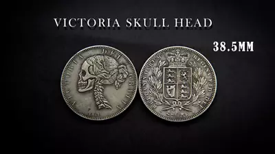 VICTORIA SKULL HEAD COIN By Men Zi Magic • $11.99