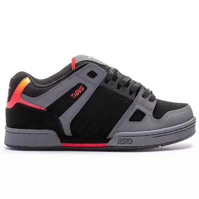 DVS Men's Celsius Charc Black Red Nubuck Low Top Sneaker Shoes Clothing Appar • $166.62