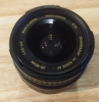 Quantaray 28-80mm F/3.5-5.6 Aspherical D Lens For Nikon AF • $26