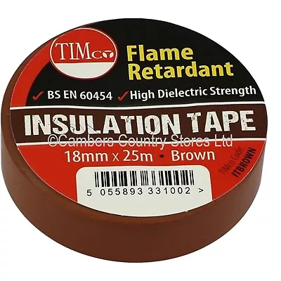 NEW Professional Quality Flame Retardant Insulation Tape 18mm X 25m All Colours • £1