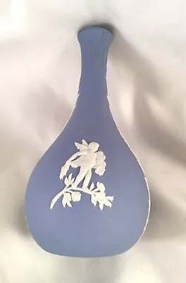 Vintage Wedgwood Blue White Jasperware Flower Vase Wedgewood Jasper Ware • $99