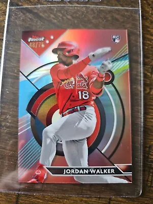 Jordan Walker RC 2023 Topps Finest Rose Gold Refractor 48/75 St Louis Cardinals • $125