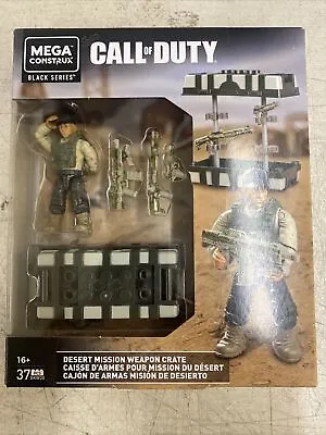 Call Of Duty Desert Mission Weapon Crate Mega Construx Black Series 37 Pieces • $14.90