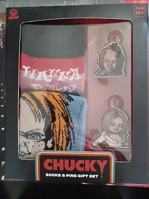 Chucky Socks & Pins Gift Set • $22.99