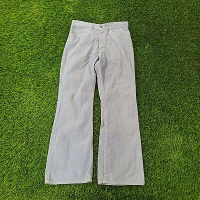 Vintage 70s LEVIS 646 Bell-Bottoms Corduroy Pants 29x30 (31x30) White-Tab TALON • $348.50