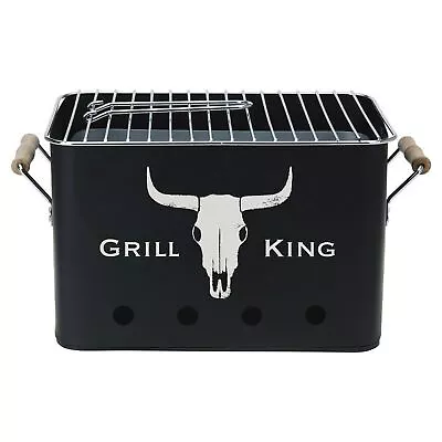 Portable Charcoal BBQ Grill Outdoor Camping Grill Garden Barbecue Picnic Travel • £18.69